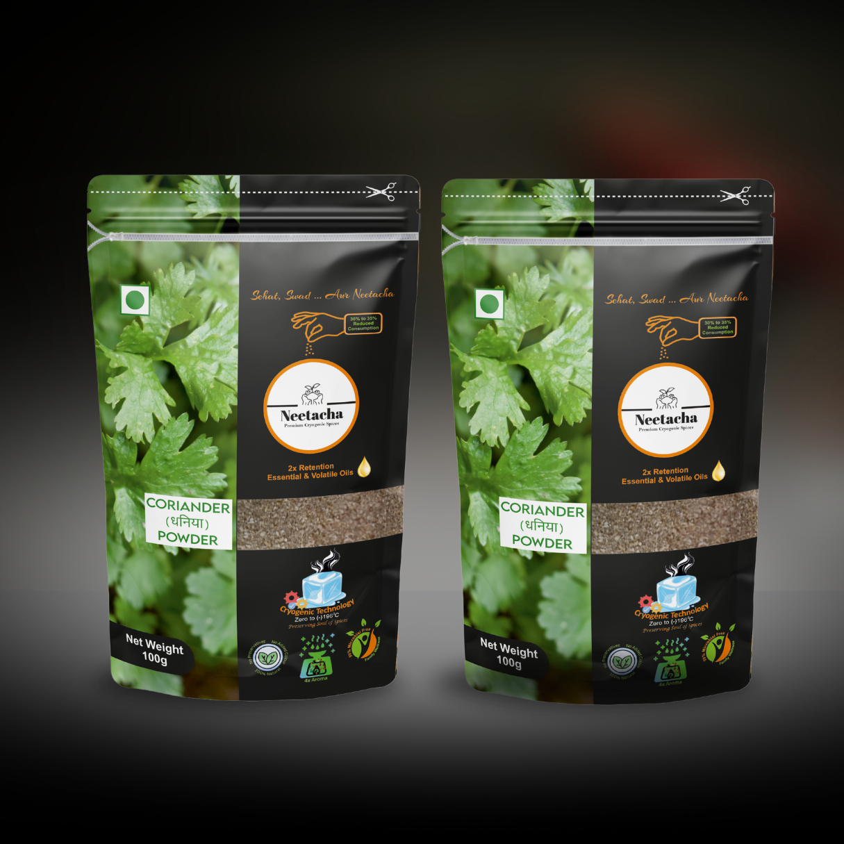 NEETACHA Premium Cryogenic Coriander Powder | 200g