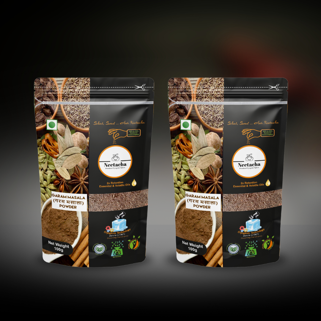 NEETACHA Premium Cryogenic Garam Masala Powder Combo | 200g